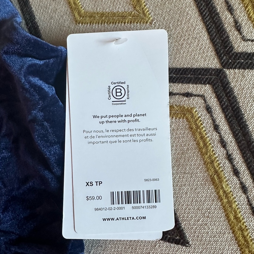 Velour bra top from Athleta